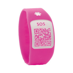 PULSERA SILINCODE QR ROSA T-S