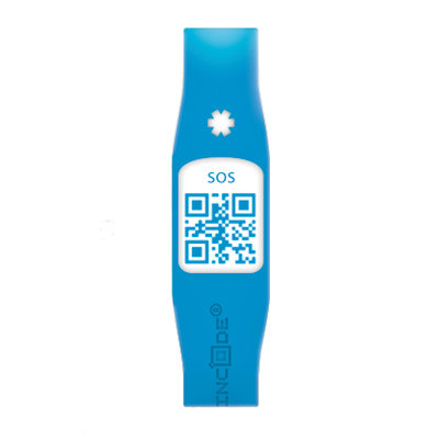 PULSERA SILINCODE QR AZUL T-S