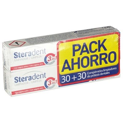 STERADENT TRIPLE ACCION DUPLO LIMP 30C