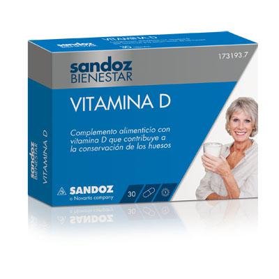 SANDOZ BIENESTAR VITAMINA D 30 CAPSULAS