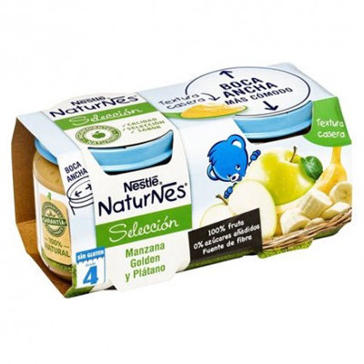 NESTLE NATURNES MANZ GOLD PLATANO 2X200
