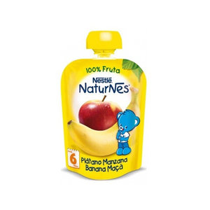 NESTLE NATURNES POUCHES PLATANO MANZ 90G