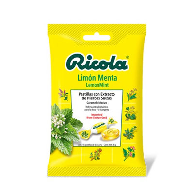 RICOLA BOLSA S/AZ 70 GRAMOS LIMON