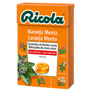 RICOLA CARAMELOS S/A NARANJA MENTA 50 G.