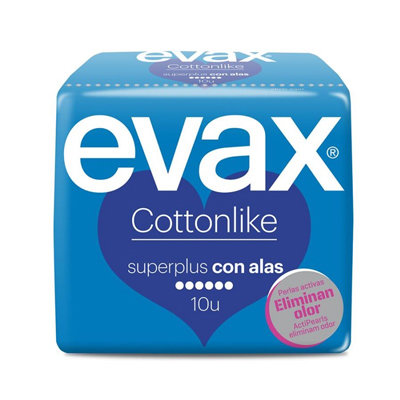COMPRESAS EVAX COTTONLIKE ALAS SUPERPLUS