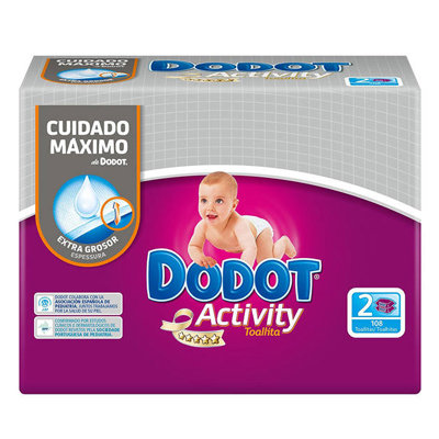 TOALLITAS DODOT ACTIVITY RECAMBIO 108 UD