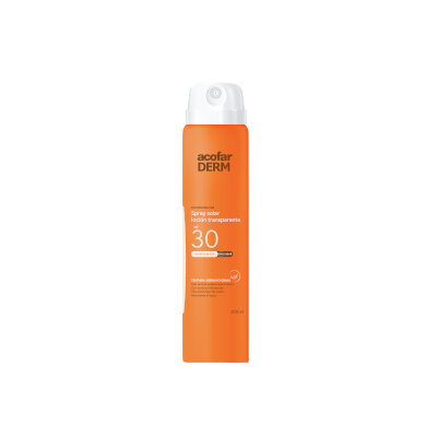 ACOFARDERM SPRAY SOLAR TRANSP SPF30 200M