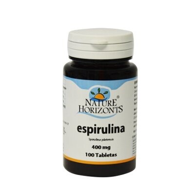 ESPIRULINA 400MG 100TAB  NATURE HORIZONS