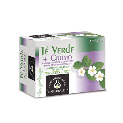 EL NATURALISTA TE VERDE+CROMO 60CAPS