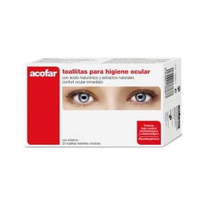ACOFARDERM TOALLITAS HIGIENE OCULAR 20 U