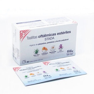 CARE+TOALLITAS OFTAL.ESTERIL STADA 30 UN