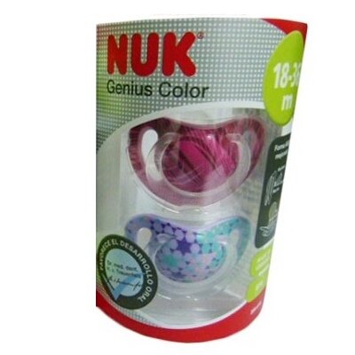 CHUPETE NUKETE SILICONA GENIUS T- 3 2UDS