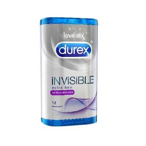DUREX INVISIBLE EXTRA FINO-LUBRICADO 12U