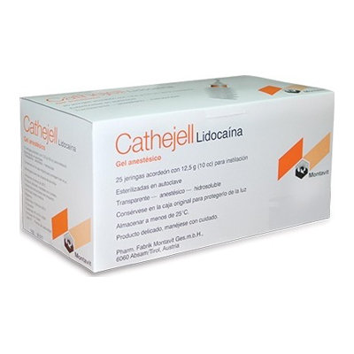 CATHEJELL GEL C/LIDOCAINA 12,5 G 25 UD