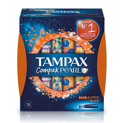 TAMPAX COMPAK PEARL SUPER PLUS 16 UNI