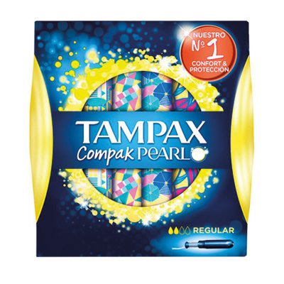 TAMPAX COMPAK PEARL REGULAR 16 UNIDADES