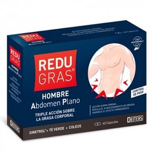 REDUGRAS HOMBRE ABDOMEN PLANO 60 CAPS.