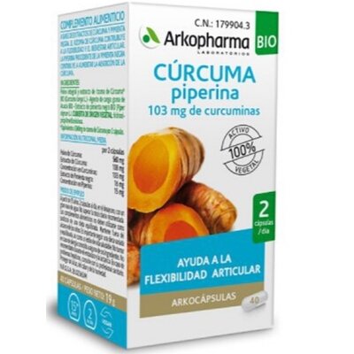 ARKOCAPSULAS CURCUMA BIO 40 CAPSULAS