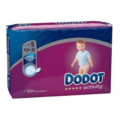 PAÑAL DODOT ACTIVITY T5  11-16 KG 42 UDS