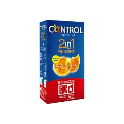 PRESERVATIVOS FINISSIMO 2EN1 CONTROL 6U