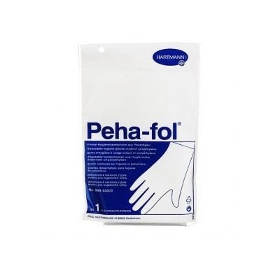 GUANTES PEHA FOL POLIETILENO Nº1 100 UD