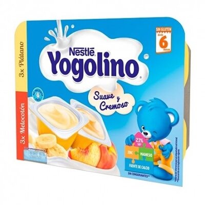 YOGOLINO  3 PLATANO 3 MELOCOTON 6 X 60GR