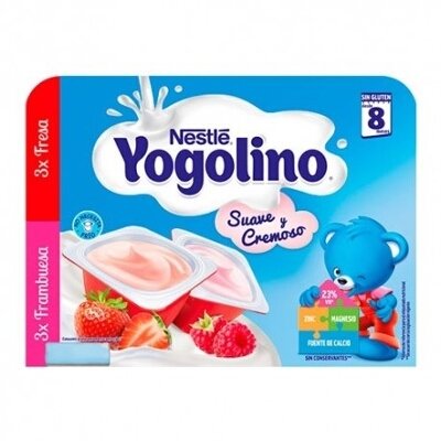 YOGOLINO 3 FRESA 3 FRAMBUESA 6 X 60 GR
