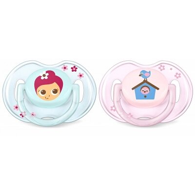 CHUPETE AVENT JARDIN NIÑA SILIC 0-2M 2UD