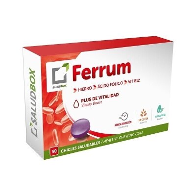 SALUDBOX FERRUM 30 CHICLES FUNCIONALES