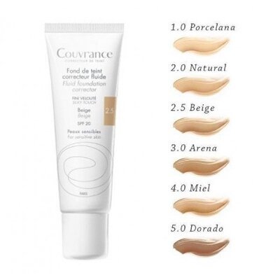 MAQUILLAJE FLUIDO BEIGE 2.5 COUVRANCE