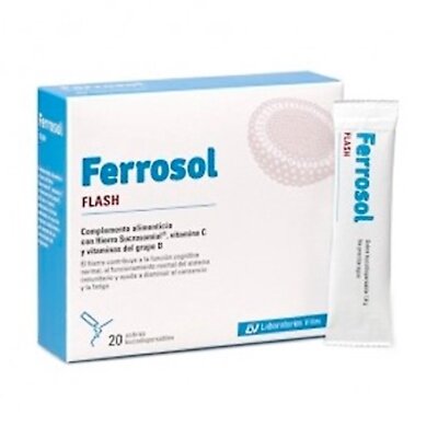 FERROSOL FLASH 20 SOBRES BUCODISPERSABLE