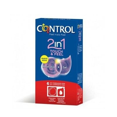 CONTROL 2IN1 SENSUAL TOUCH & FEEL 6 UDS