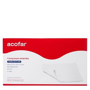 ACOFAR COMPRESAS TEJID S/TEJER 20X10 50U