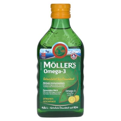 MOLLER´S ACEITE DE BACALAO 250 ML LIMON