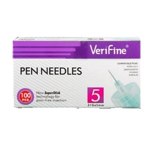 AGUJA VERIFINE PLUMA 31G 5 MM 100 UD
