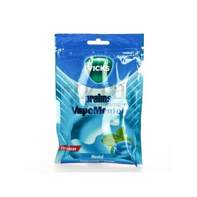 VICKS PRAIMS VAPOMENTOL BOLSA 72G