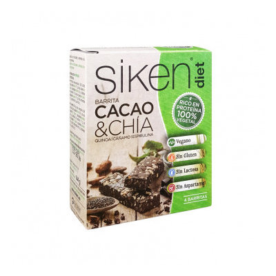 SIKENDIET VEGAN BARRITA CACAO CHIA 1 UD