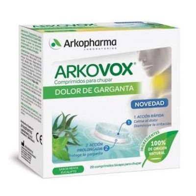 ARKOVOX DOLOR GARGANTA 20COMP MENTA