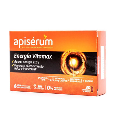 APISERUM ENERGIA VITAMAX 30 CAPS BLANDAS