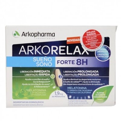 ARKORELAX SUEÑO FORTE 8H 30 COMP BICAPA