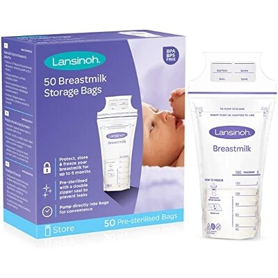 BOLSAS LANSINOH LECHE MATERNA 50 UDS