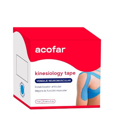 ACOFARSPORT KINESIOLOGY TAPE AZUL 5MX5CM