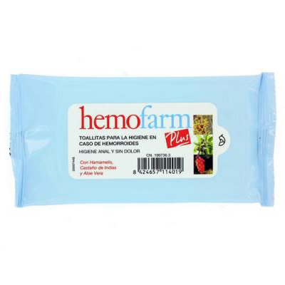 HEMOFARM PLUS TOALLITAS SOBRE 20 UD