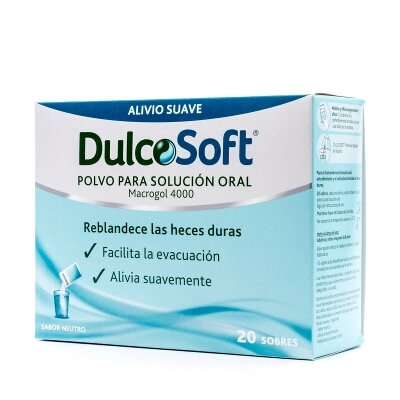 DULCOSOFT POLVO SOLUC ORAL 20 SOBRES