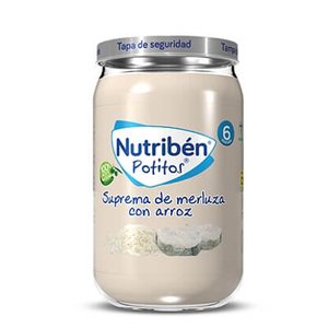 NUTRIBEN ARROZ CON MERLUZA POT 235G