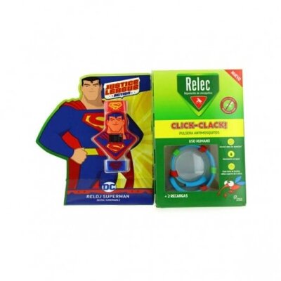 RELEC PULSERA + STICK SUPERMAN
