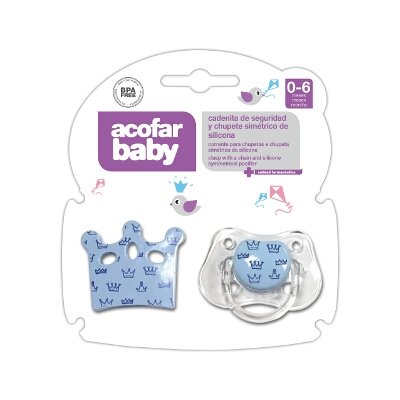 ACOFARBABY CADEN+CHUPE SIL SIME AZUL 0-6