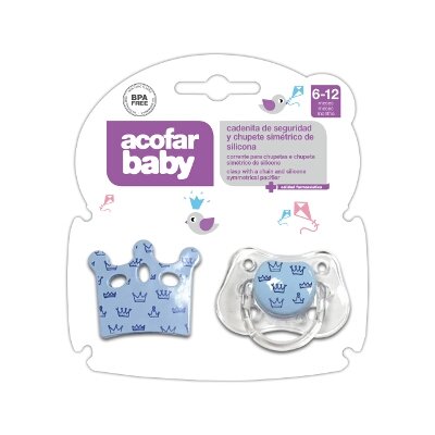 ACOFARBABY CADEN+CHUPE SIL SIM AZUL 6-12