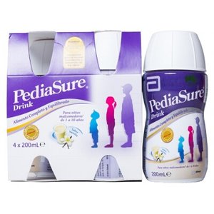 PEDIASURE DRINK VAINILLA 4 BOTELL 200 ML