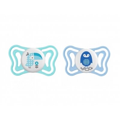 CHUPETE CHICCO PHYSIO LIGHT AZU 6-16M 2U